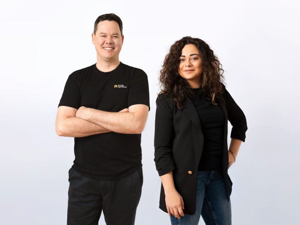 James Petrie, Co-founder and CEO and Anna El Tahchy, Co-founder and CTO Nourish Ingredients.