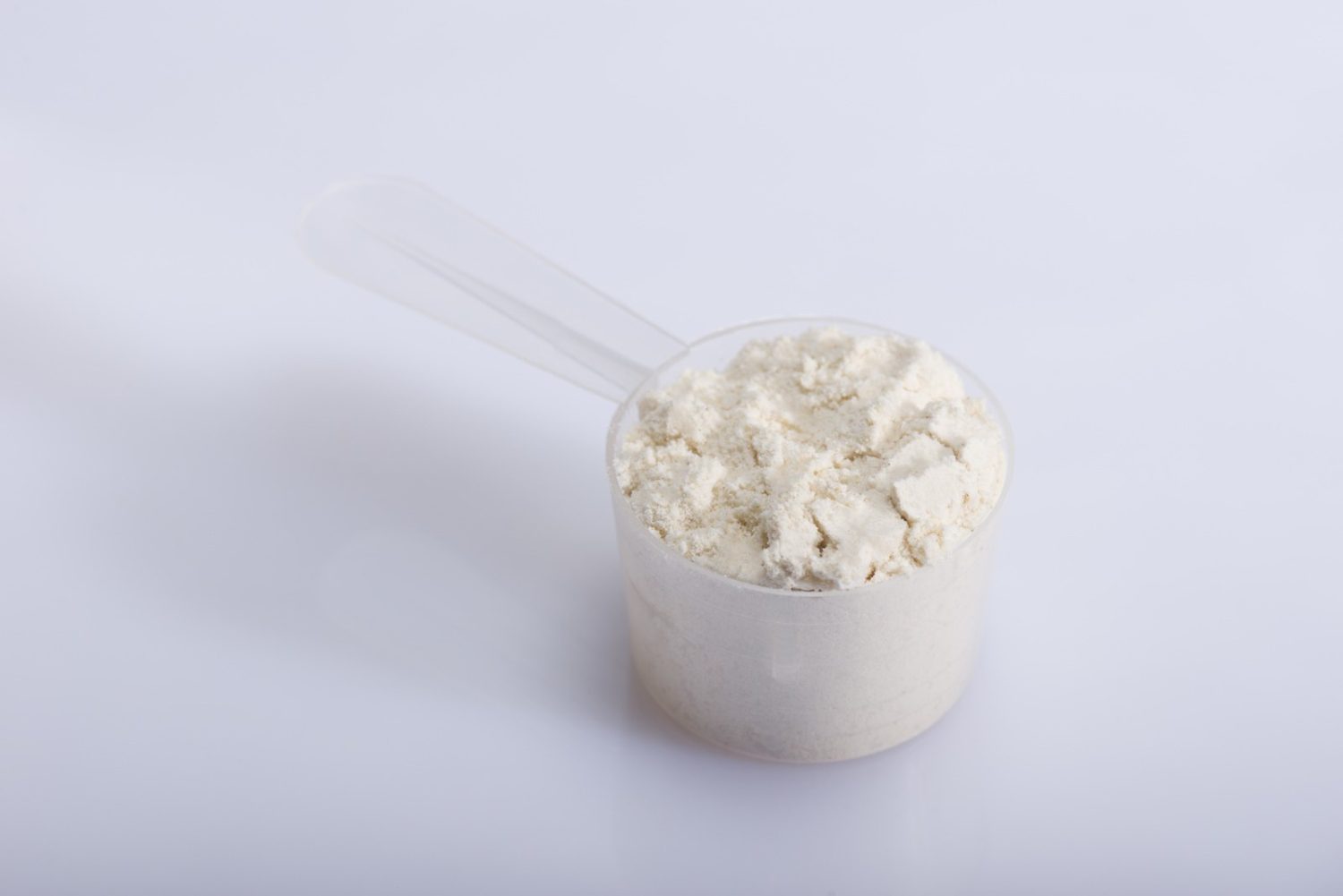 A scoop of protein powder.