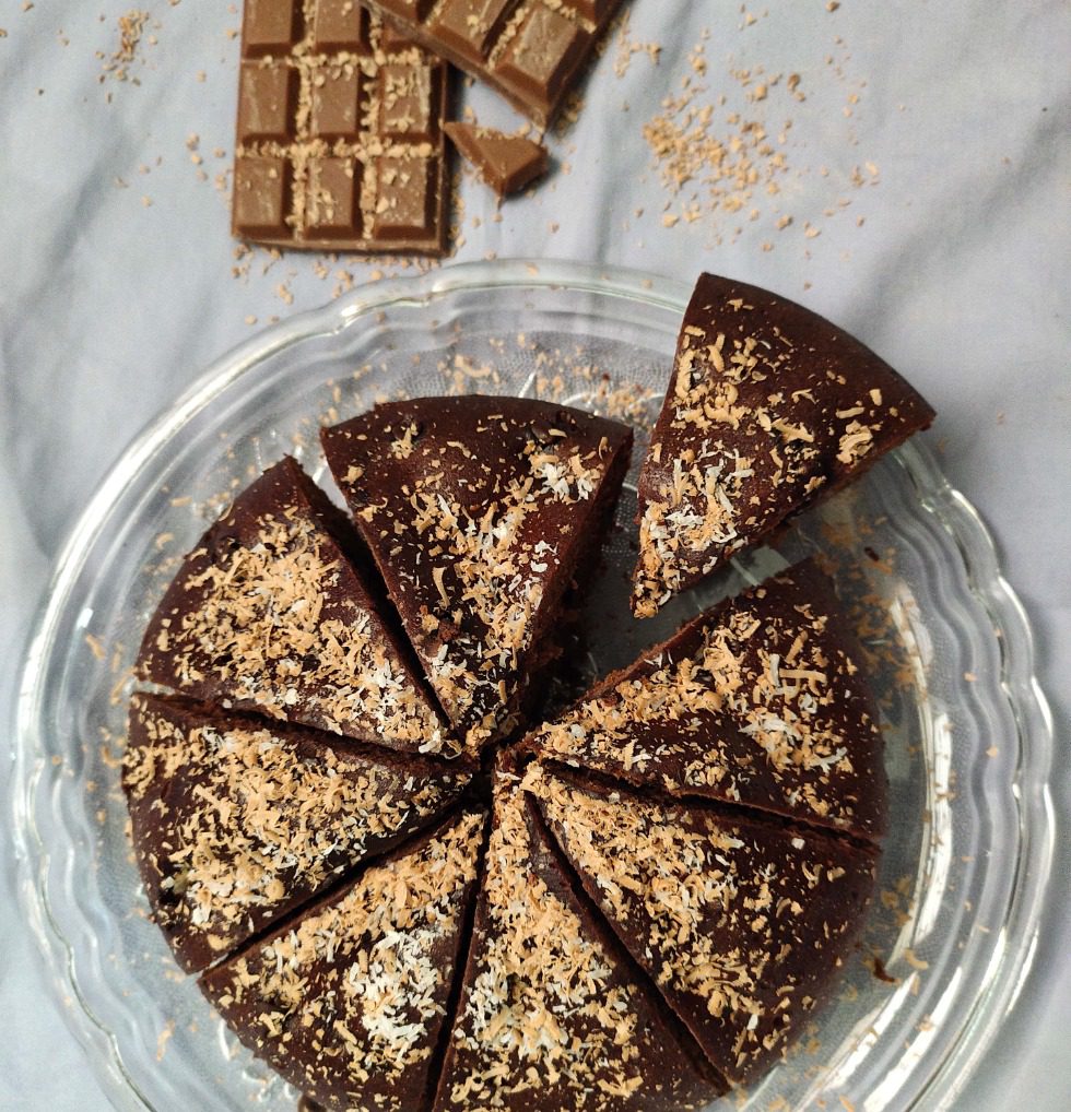 A picture of a chocolate cake.