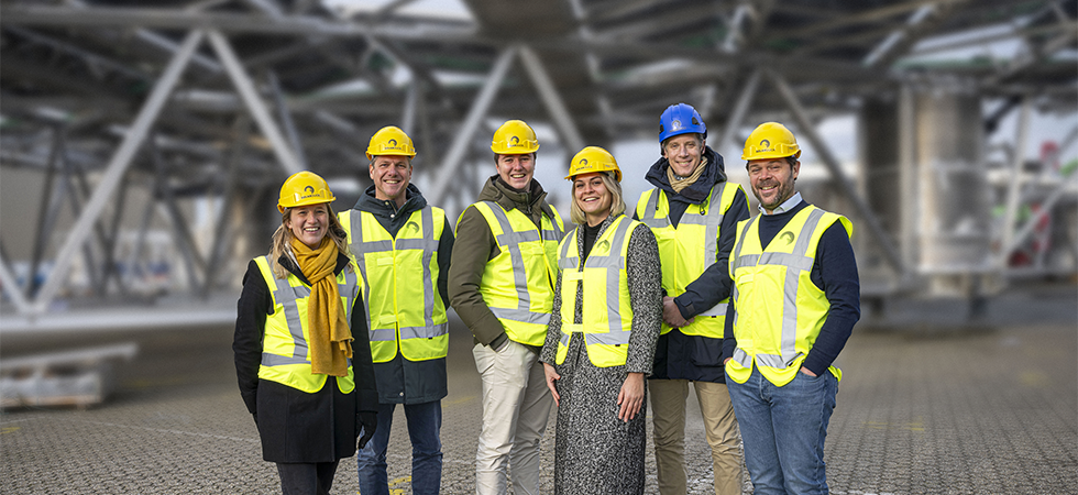 Een foto van het team van Solarduck.