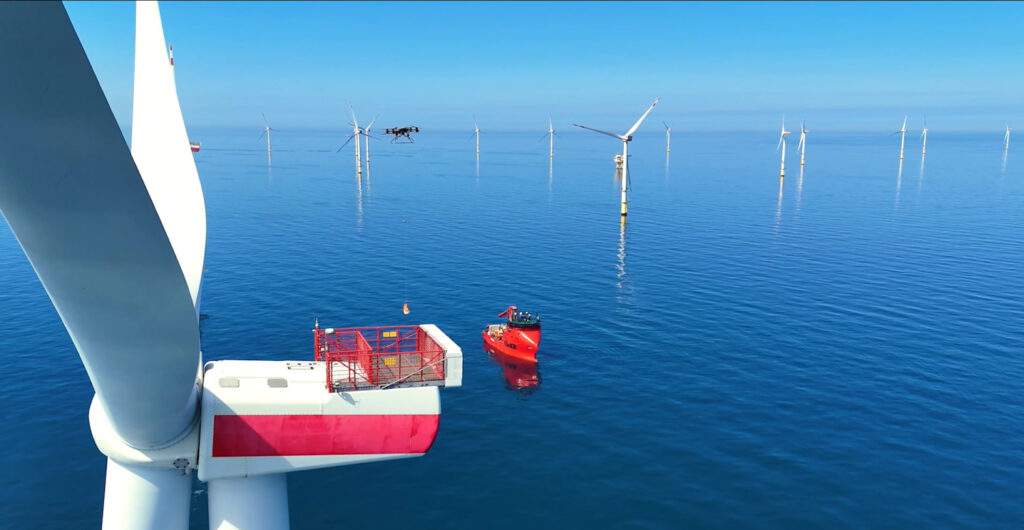Windmolens op het water
