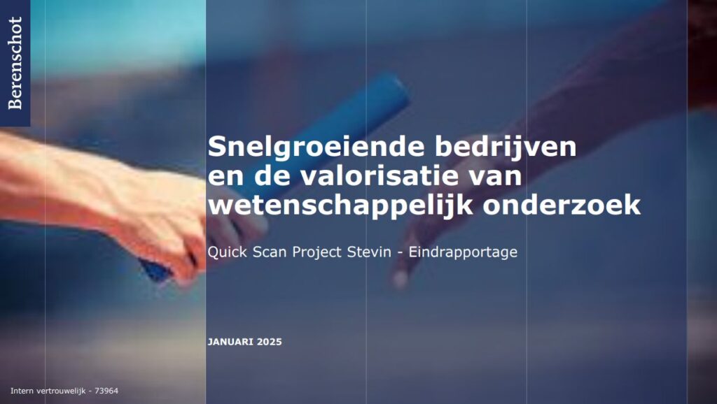Snelgroeiende bedrijven en de valorisatie van wetenschappelijk onderzoek